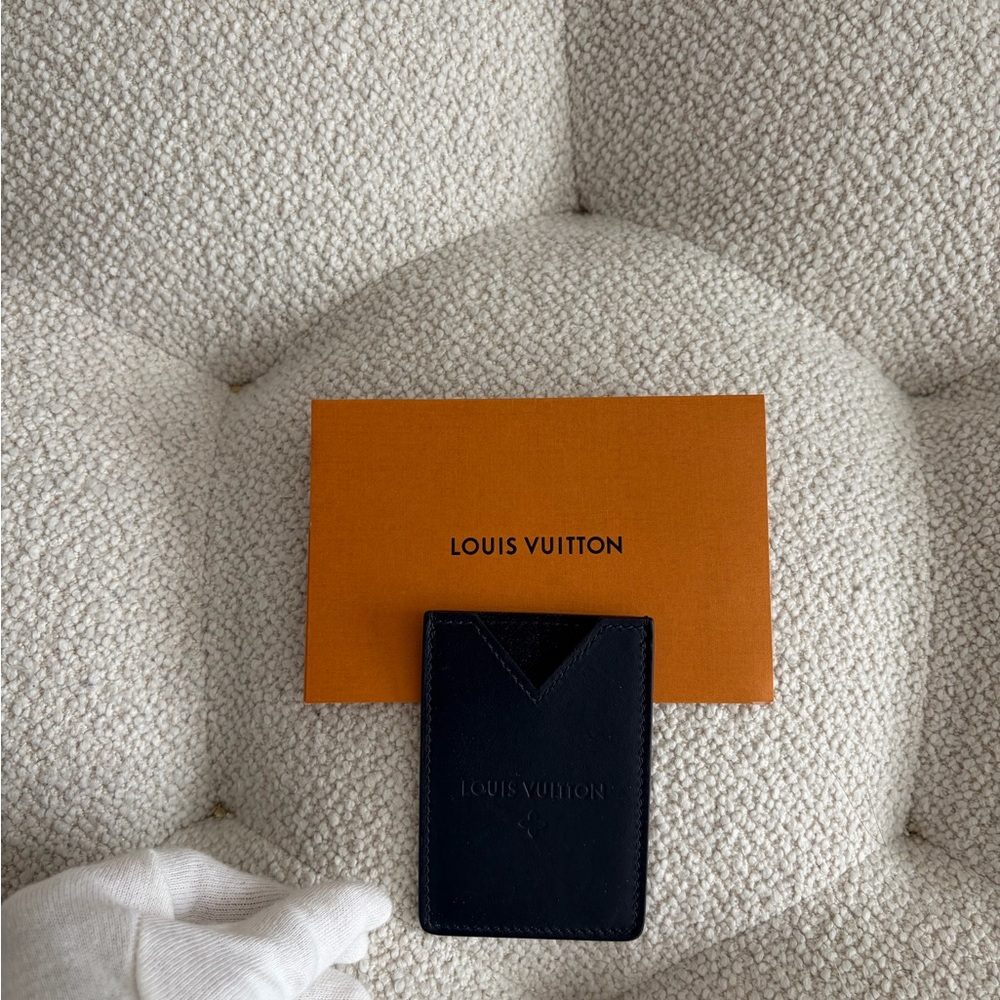 Louis Vuitton Card Holder, Unisex, Black